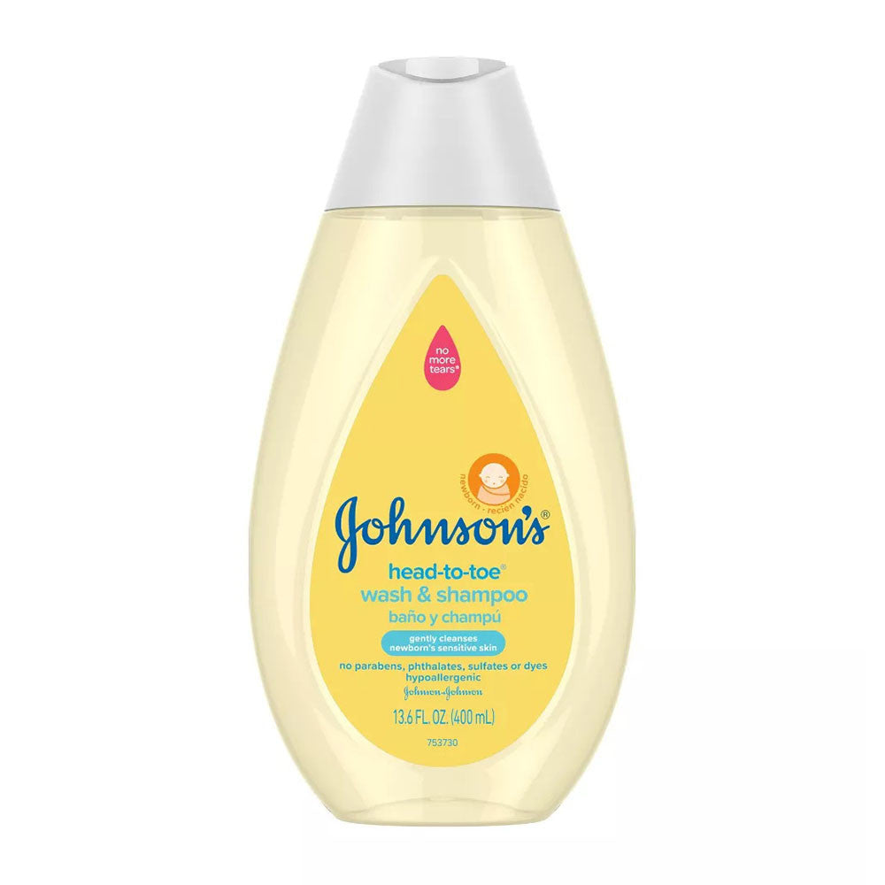 Johnsons Head To Toe Gentle Baby Body Wash And Shampoo For Sensitive Skin, 13.6 Oz